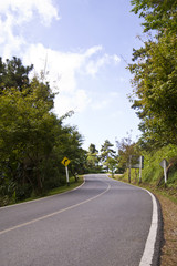 On the mountain road