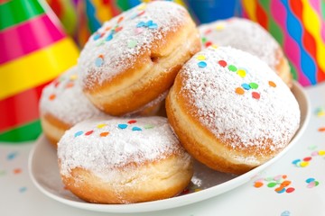 Carnival bismarck doughnuts