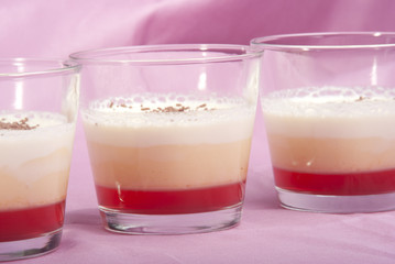 Trifle in einem Glas