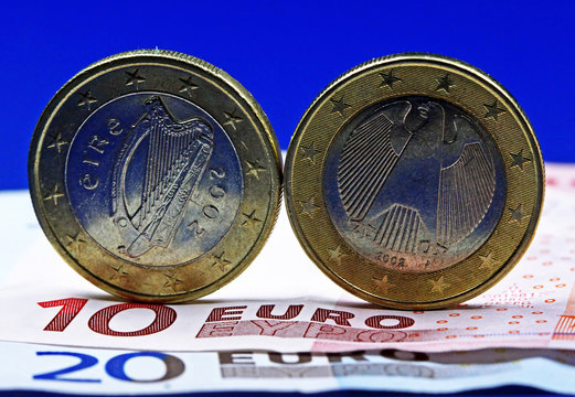 Deutscher und irischer Euro