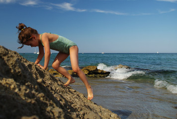 enfant à la plage