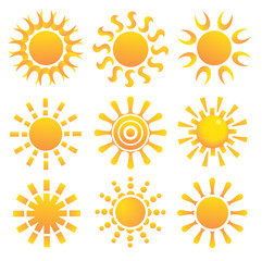 Suns. Elements for design.