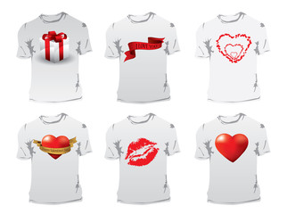 T-shirt with Valentine's day print