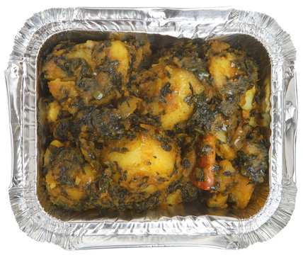 Indian Spinach & Potato Curry Takeaway