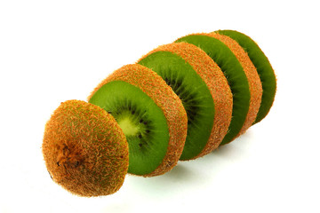 Cut kiwi fruit