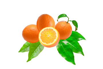 orange isolated on white background