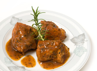 petto di pollo al forno con curry e spezie