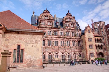 Fototapeta na wymiar façade d'un chateau allemand