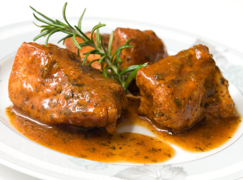 petto di pollo al forno con curry e spezie