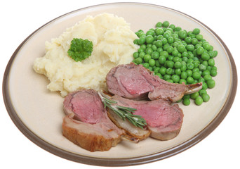 Roast Lamb Cutlets Dinner