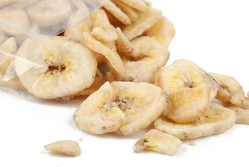 Dried banana slices