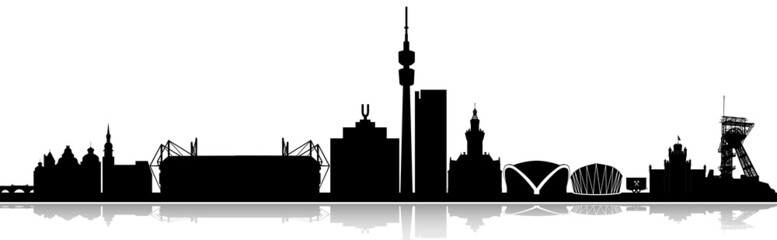 Dortmund Skyline - obrazy, fototapety, plakaty