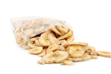 Dried banana slices