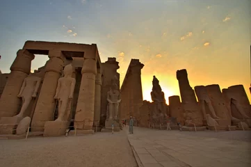 Foto op Plexiglas Luxor Temple at sunset. Luxor, Egypt © EastVillageImages