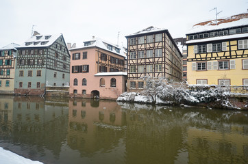 Maisons de la Petite France l'hiver