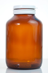 Close up on a medicine bottle