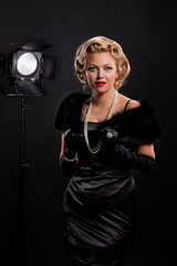 Young Woman In Fashionable Clothing