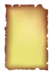 old ragged parchment - vector