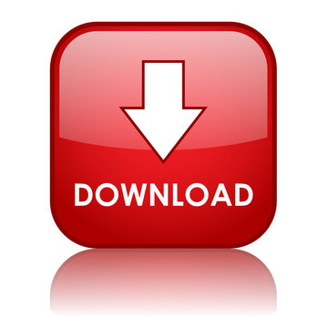 DOWNLOAD Button (arrow save free internet web online upload red)