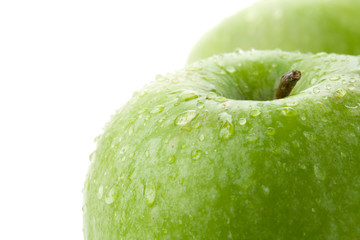 Ripe green apples