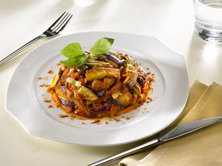 caponata aux artichauts - caponata light with artichokes