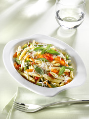 pâtes aux haricots et aux tomates - strozzapreti