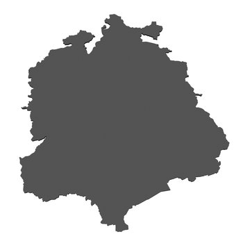 Karte des Kantons Zürich - freigestellt