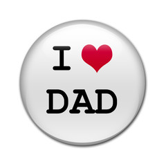 Boton brillante I LOVE DAD