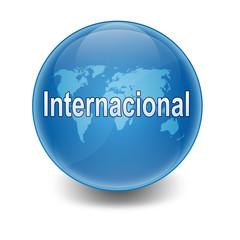 Esfera brillante texto INTERNACIONAL