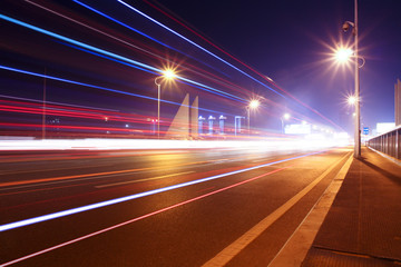 Fototapeta premium highway bridge at night