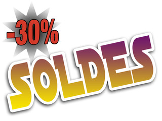 Affiche Soldes