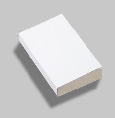 Blank paperback book cover w clipping path - obrazy, fototapety, plakaty