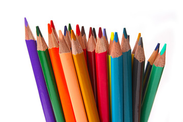 bunch of color pencils