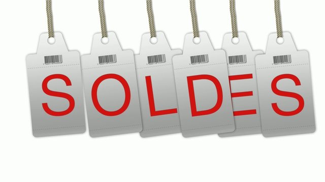 Animation video &eacute;tiquettes soldes