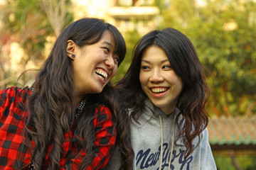 Friendship forever by two Chinese girls