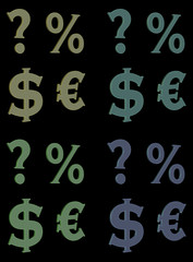 Euro Dollar Zeichen
