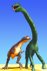 hunt dinosaur © Sergey Drozdov