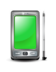 Smartphone with green screen