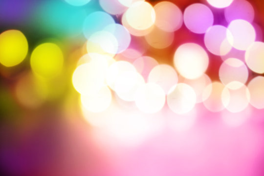 Colorful city lights blurred abstract background