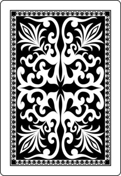 playing card back side 62x90 mm