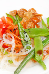 rice noodles with vegetables