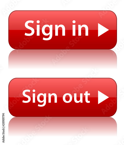 ""SIGN IN" & "SIGN OUT" Buttons (login logout access ...