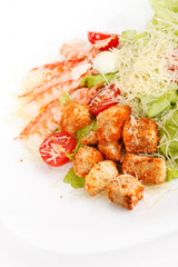 Caesar Salad with shrimps