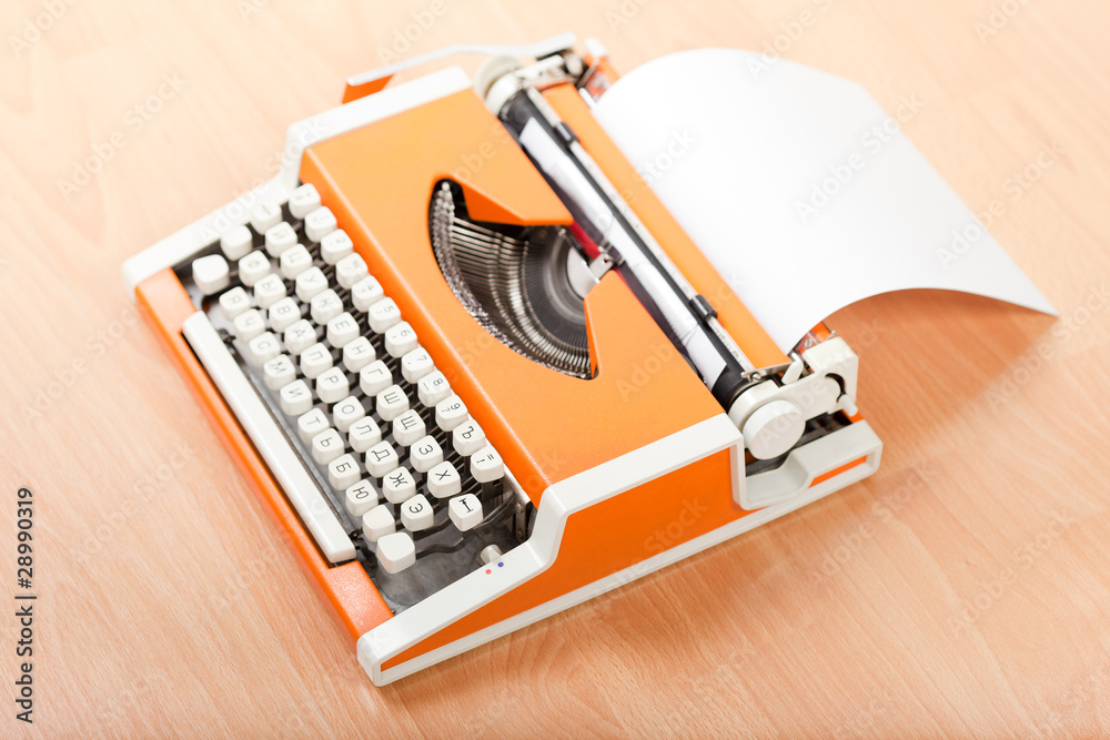Fototapete typescript typing typewriter