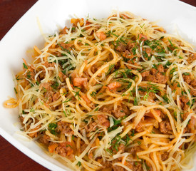 Pasta with meat