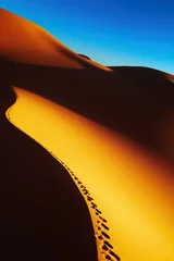 Deurstickers Sand dune sunrise, Sahara Desert, Algeria © Dmitry Pichugin