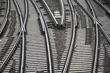 Bahngleise am Hamburger Hauptbahnhof