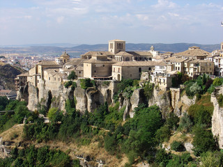 Fototapeta na wymiar Vista de la ciudad de Cuenca. Castilla La Mancha, España.