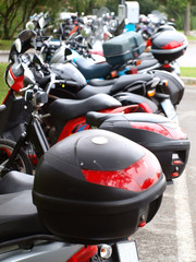 Motobikes parking