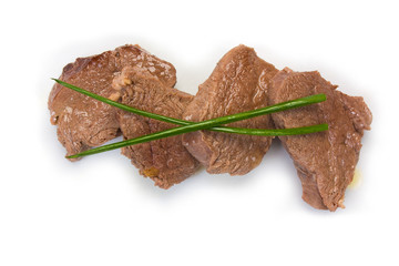 Meat fried in butter